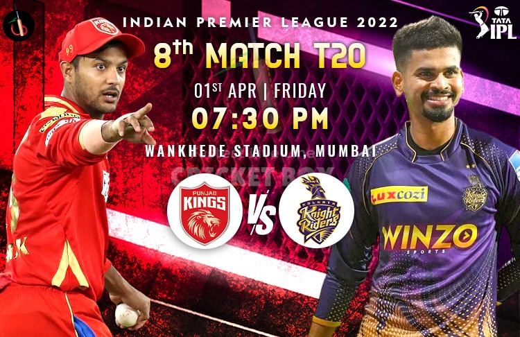 Kolkata vs Punjab 8th Clash of IPL 2022 Match Preview, Fantasy, Pitch Report, Probable XI & More