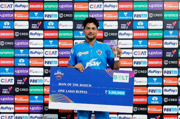 Kuldeep sets up four-wicket win for DC over KKR