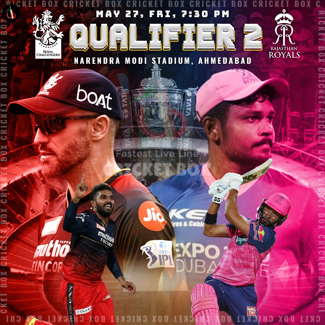 Rajasthan vs Bangalore Qualifier 2 Clash of IPL 2022 Match Preview, Fantasy, Pitch Report, Probable XI & More