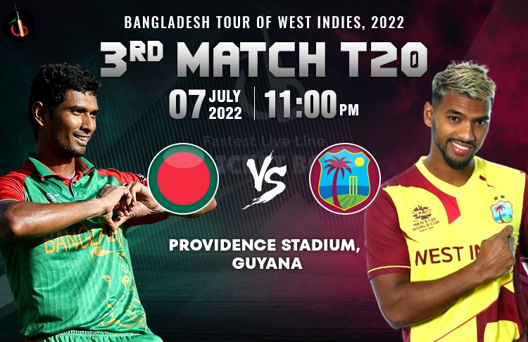 West Indies vs Bangladesh 3rd T20 Match Preview, Probable XI, Match Prediction, Pitch Report & More