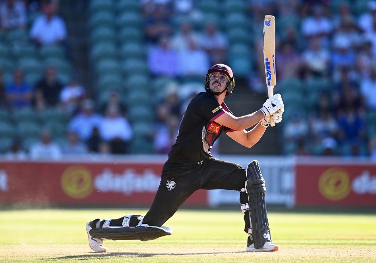 Somerset fall agonisingly short after Ben Green's epic 157