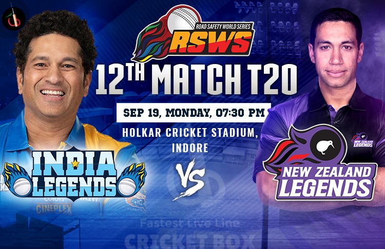 India Legends vs New Zealand Legends Match 12th Preview, Probable XI, Match Prediction, Pitch Report & More