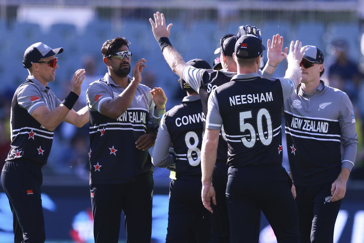 New Zealand beat Ireland by thirty-five runs and qualify for the semi-finals