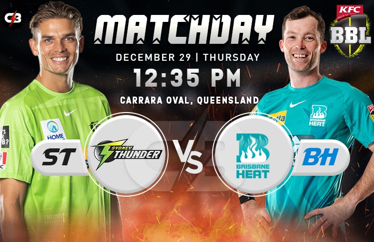 Brisbane Heat vs Sydney Thunder Match 19th - Preview, Probable XI, Pitch Report, Weather Report & More