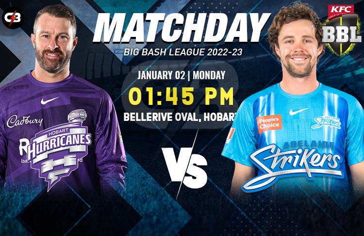 Hobart Hurricanes vs Adelaide Strikers Match 26th - Preview, Probable XI, Pitch Report, Weather Report & More