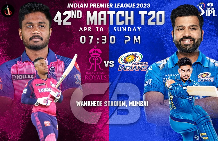 Mumbai Indians vs Rajasthan Royals 42nd Match IPL Match live Preview, Pitch Report, Probable XI, Match Details, Key Players & More