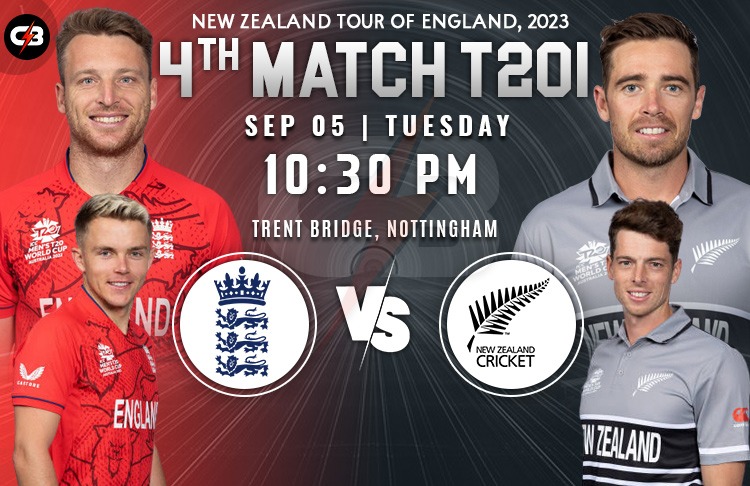 New Zealand vs England 4th T20I Match Live Preview, Pitch Report, Probable XI, Match Details, Weather Roprt & More (Men's)