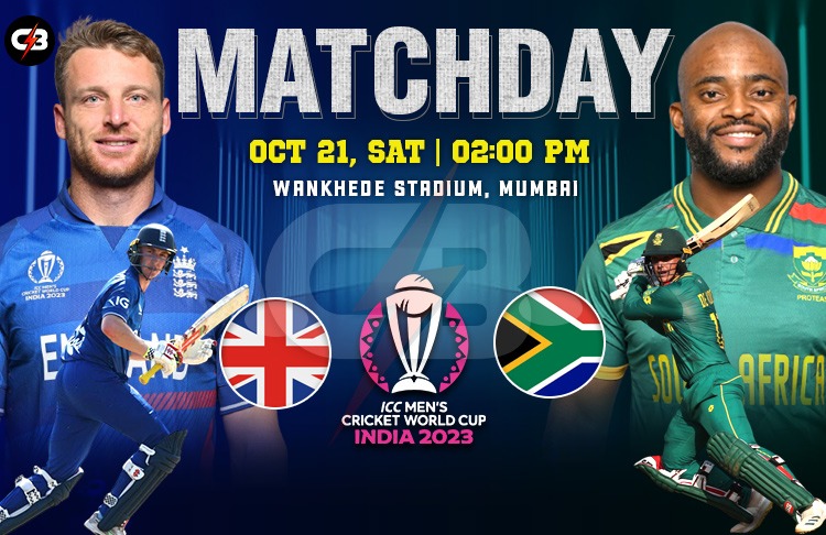 South Africa vs England - 20th Match of World Cup Mens, Probable XI, Weather Report, Pitch Report and more (2023)