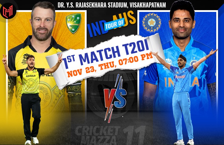 India vs Australia - 1st T20I Match, Probable XI, Pitch Report, Weather Report and more (2023)	